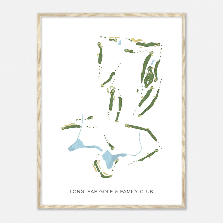 Print of Longleaf Golf & Family Club Modern Map