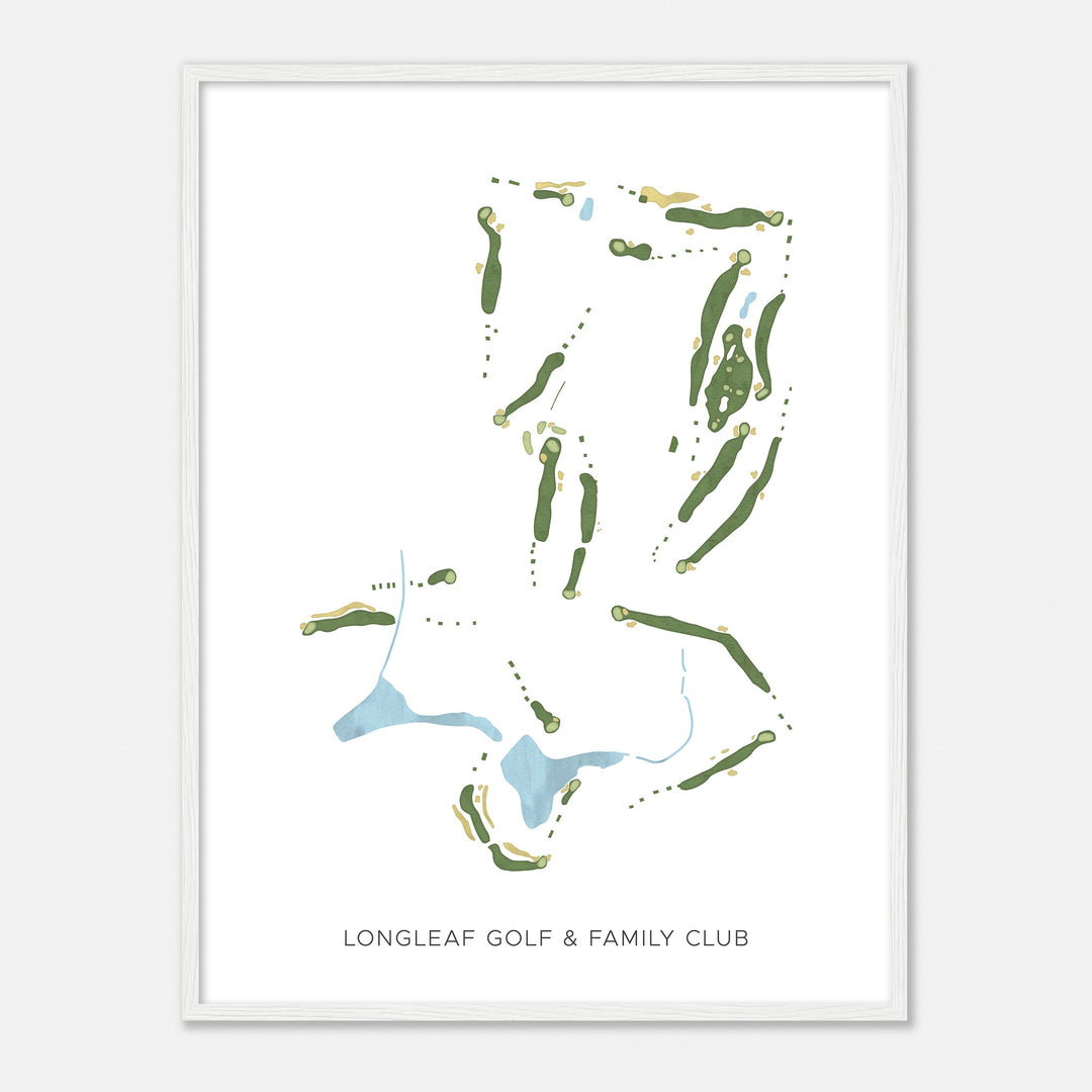 Print of Longleaf Golf & Family Club Modern Map
