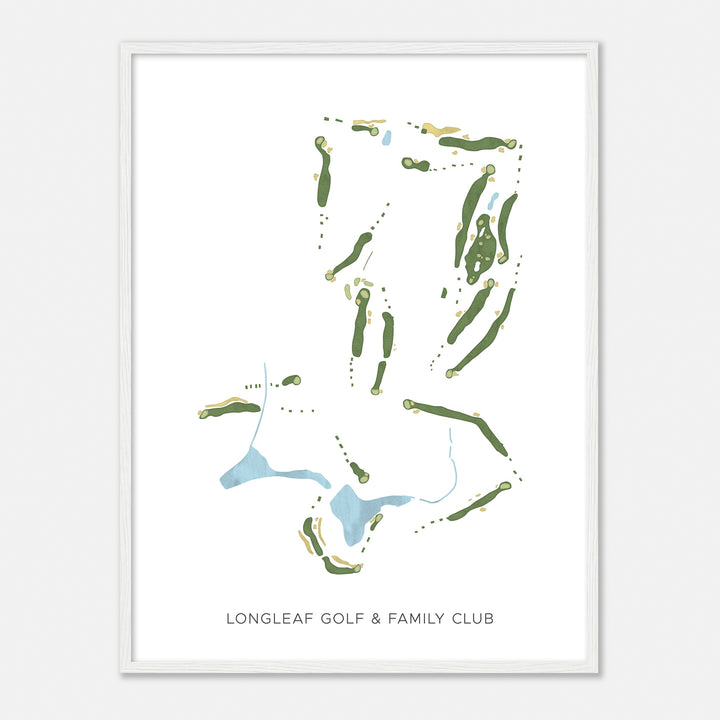 Print of Longleaf Golf & Family Club Modern Map