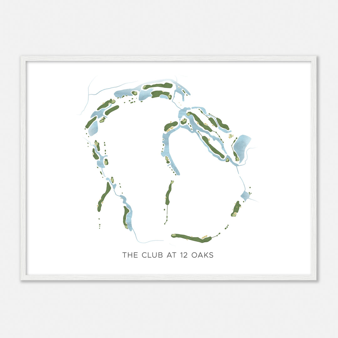 Print of The Club At 12 Oaks Modern Map