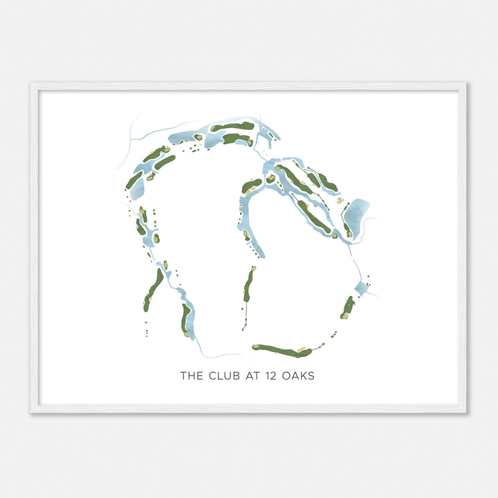 Print of The Club At 12 Oaks Modern Map
