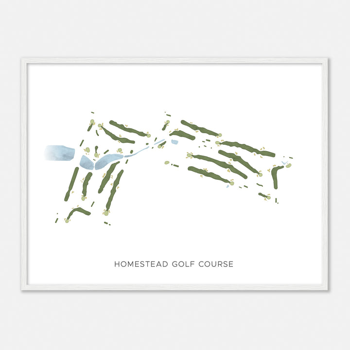 Print of Homestead Golf Course Modern Map