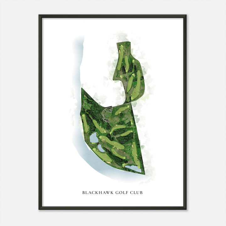 Print of Blackhawk Golf Club Classic Map