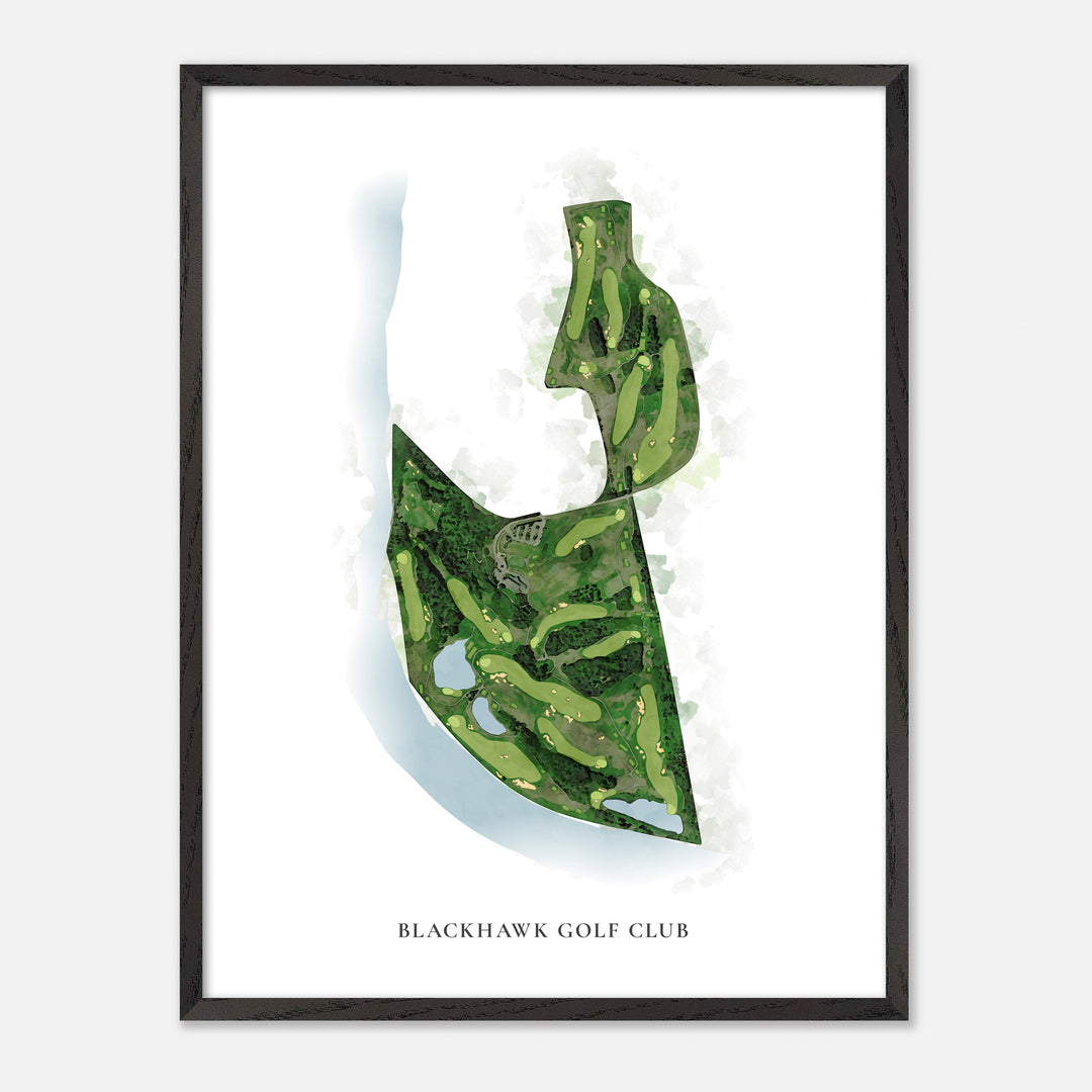 Print of Blackhawk Golf Club Classic Map