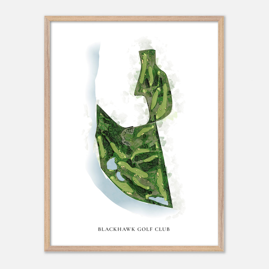 Print of Blackhawk Golf Club Classic Map