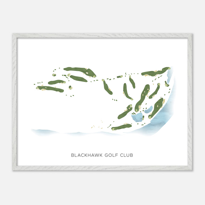 Print of Blackhawk Golf Club Modern Map