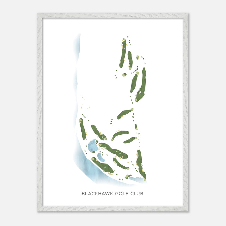 Print of Blackhawk Golf Club Modern Map