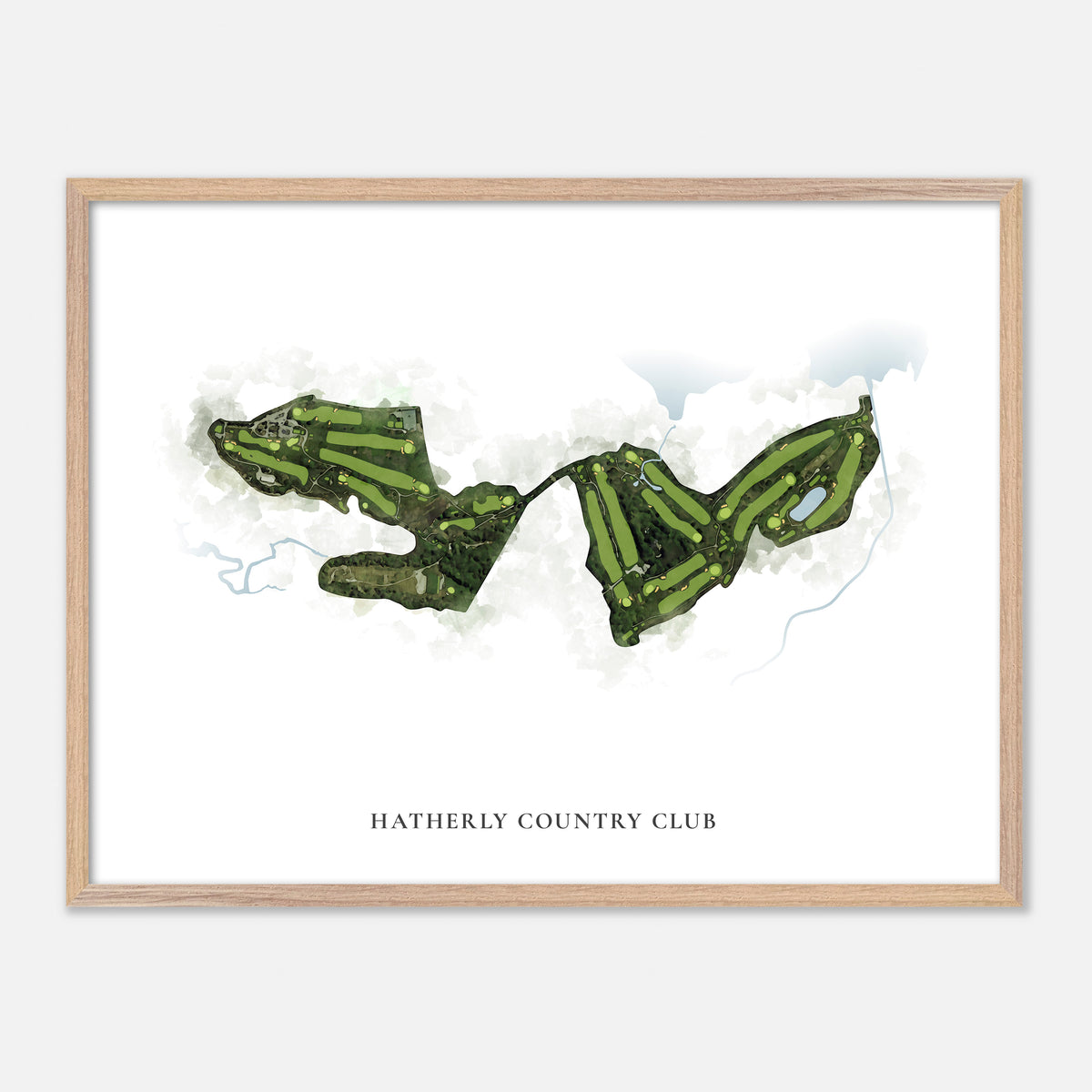 Print of Hatherly Country Club Classic Map
