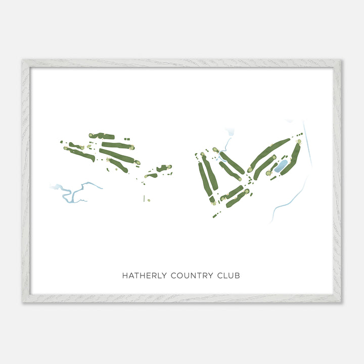 Print of Hatherly Country Club Modern Map