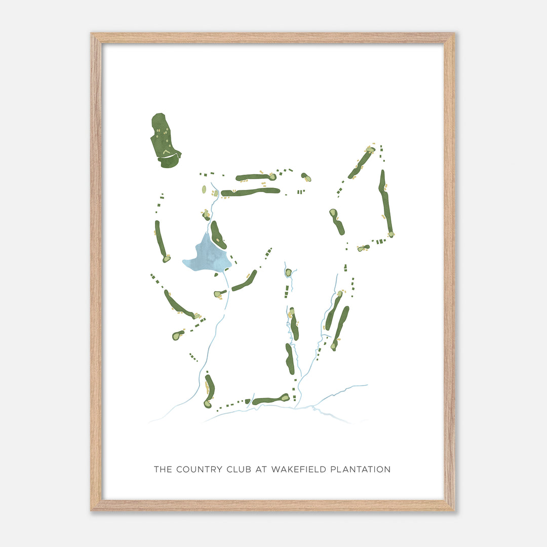Print of The Country Club At Wakefield Plantation Modern Map