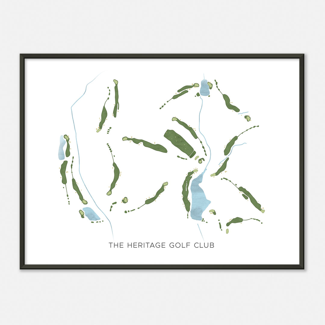 Print of The Heritage Golf Club Modern Map