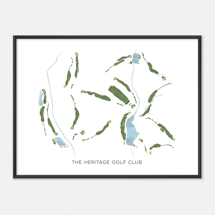 Print of The Heritage Golf Club Modern Map