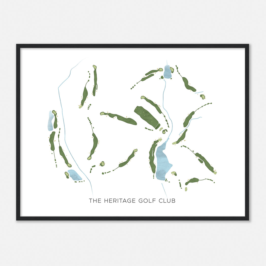 Print of The Heritage Golf Club Modern Map