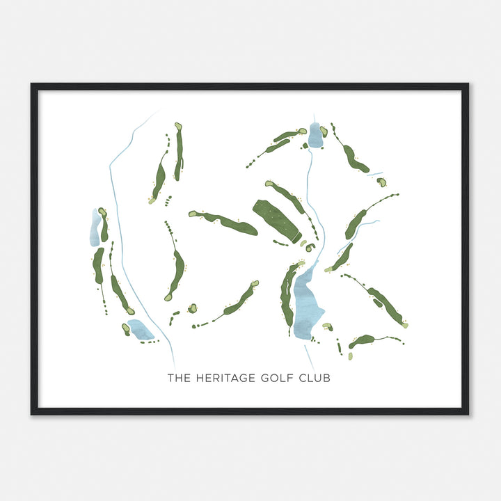 Print of The Heritage Golf Club Modern Map