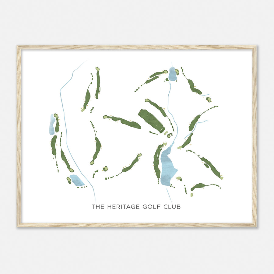 Print of The Heritage Golf Club Modern Map