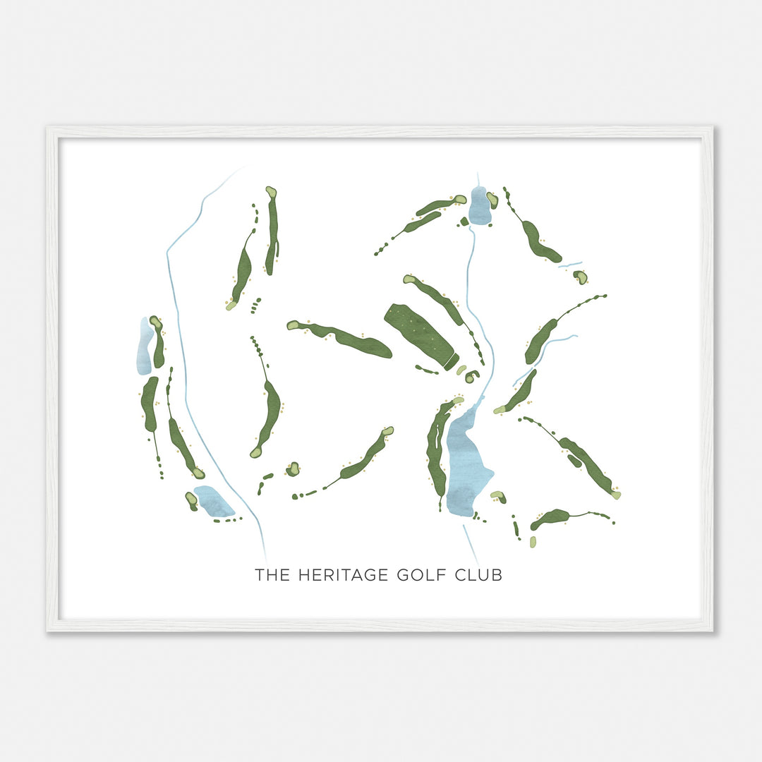 Print of The Heritage Golf Club Modern Map