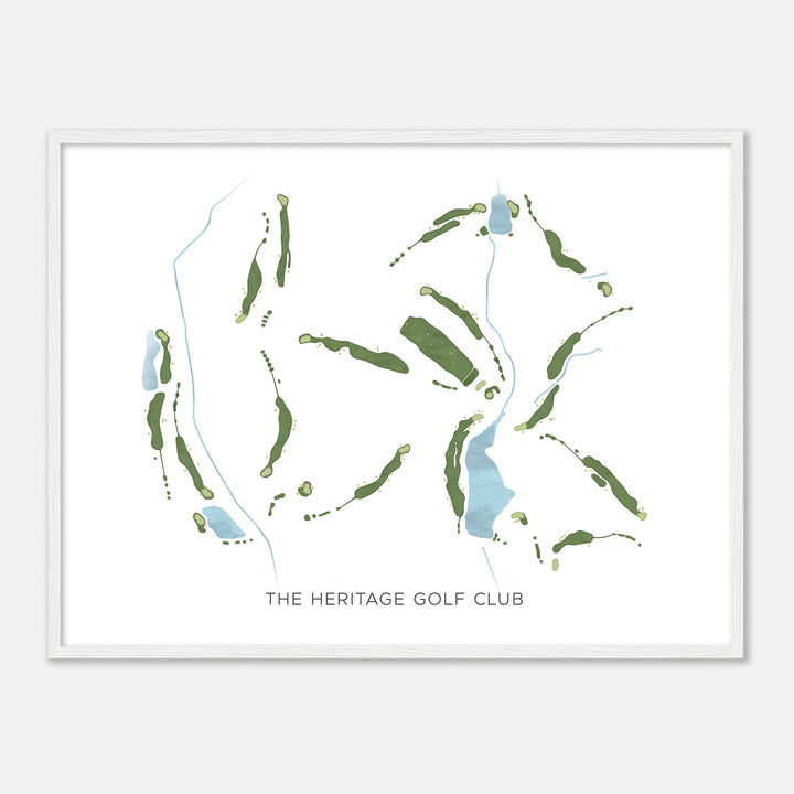 Print of The Heritage Golf Club Modern Map