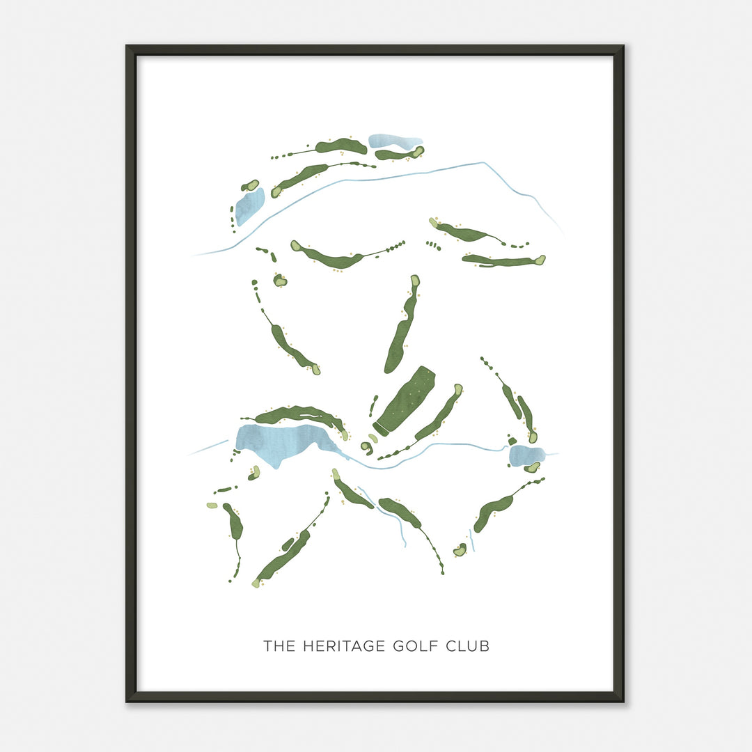 Print of The Heritage Golf Club Modern Map