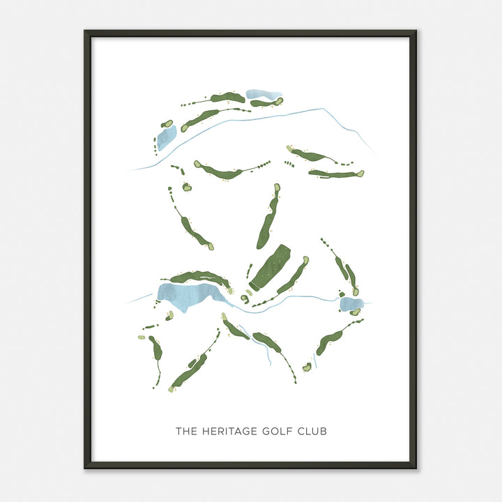 Print of The Heritage Golf Club Modern Map