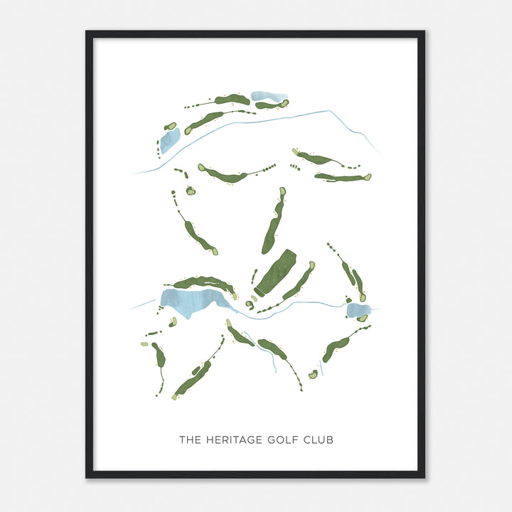 Print of The Heritage Golf Club Modern Map