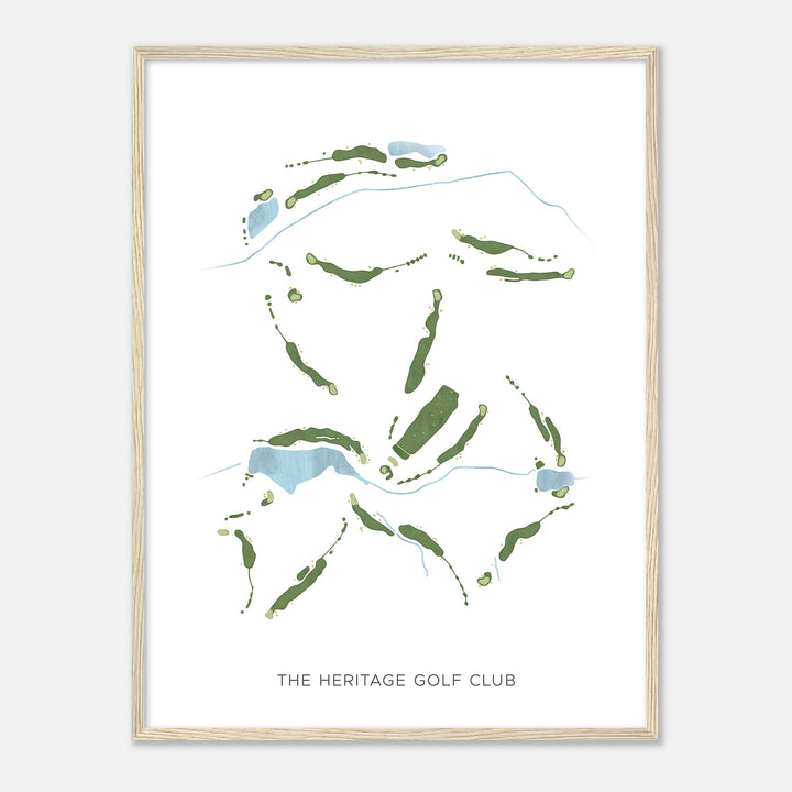 Print of The Heritage Golf Club Modern Map