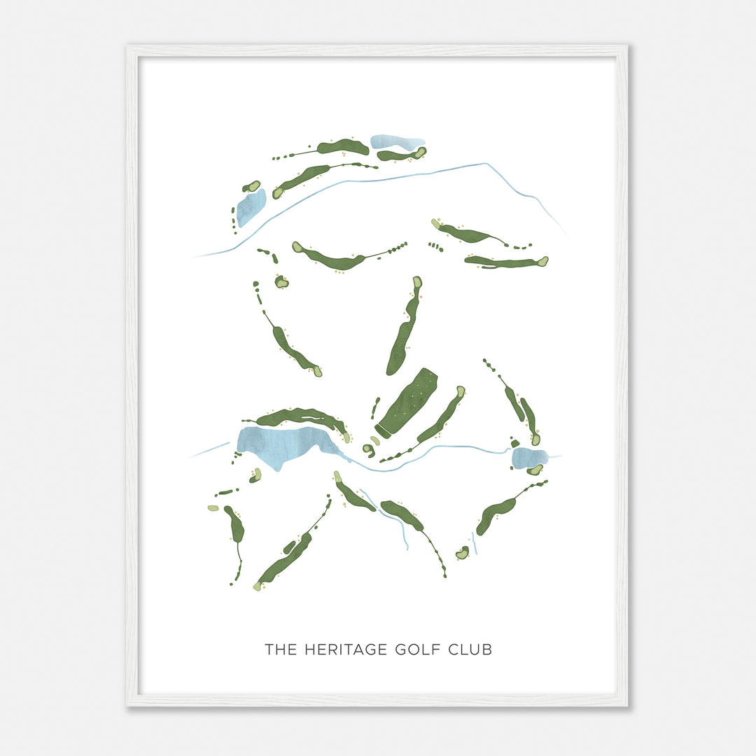 Print of The Heritage Golf Club Modern Map