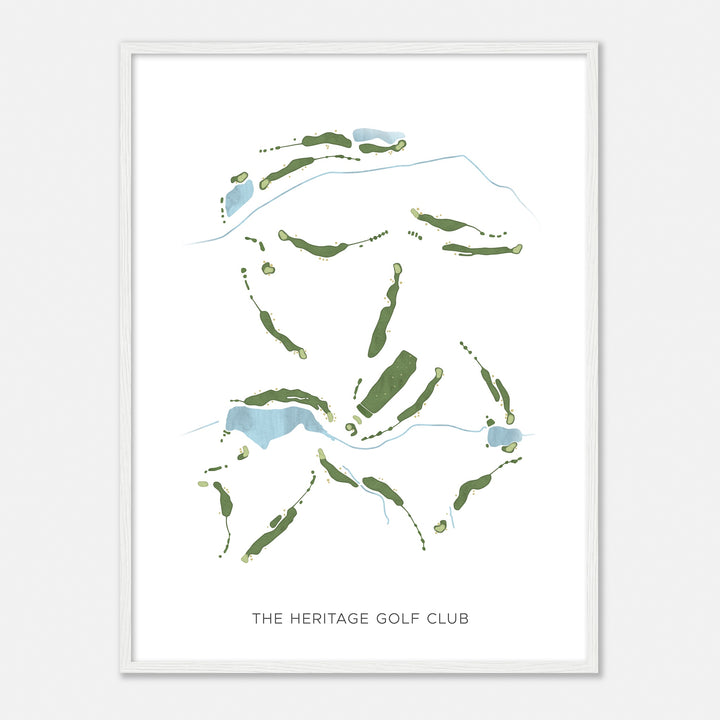 Print of The Heritage Golf Club Modern Map