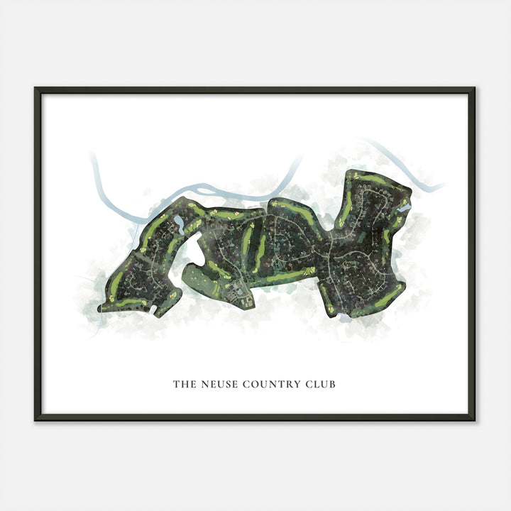 Print of The Neuse Country Club Classic Map