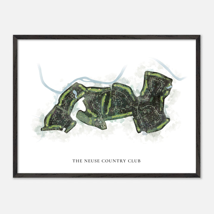 Print of The Neuse Country Club Classic Map