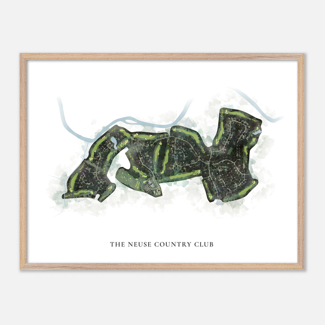 Print of The Neuse Country Club Classic Map
