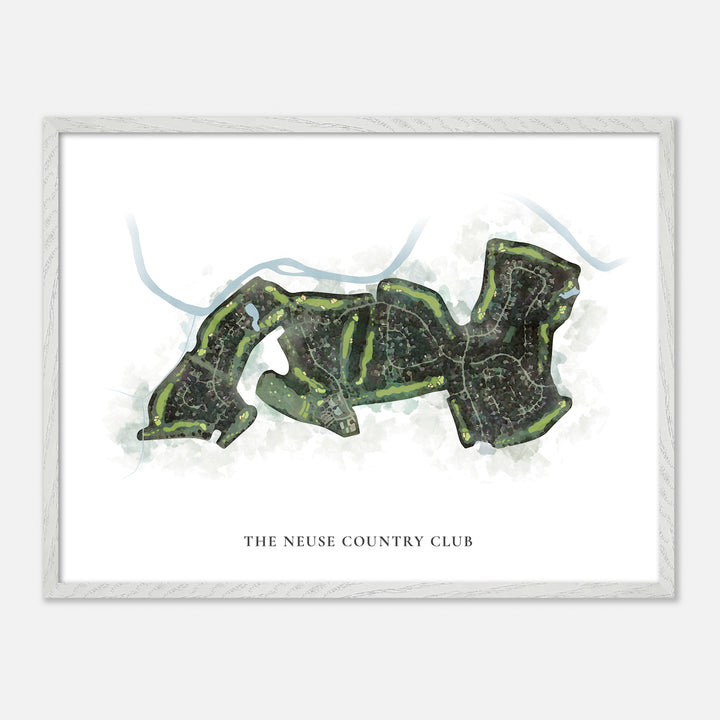 Print of The Neuse Country Club Classic Map