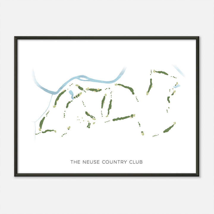 Print of The Neuse Country Club Modern Map
