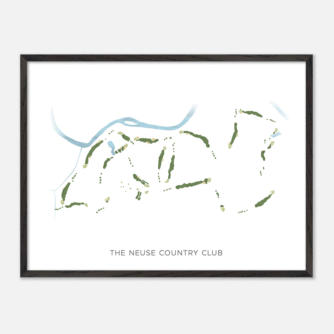 Print of The Neuse Country Club Modern Map