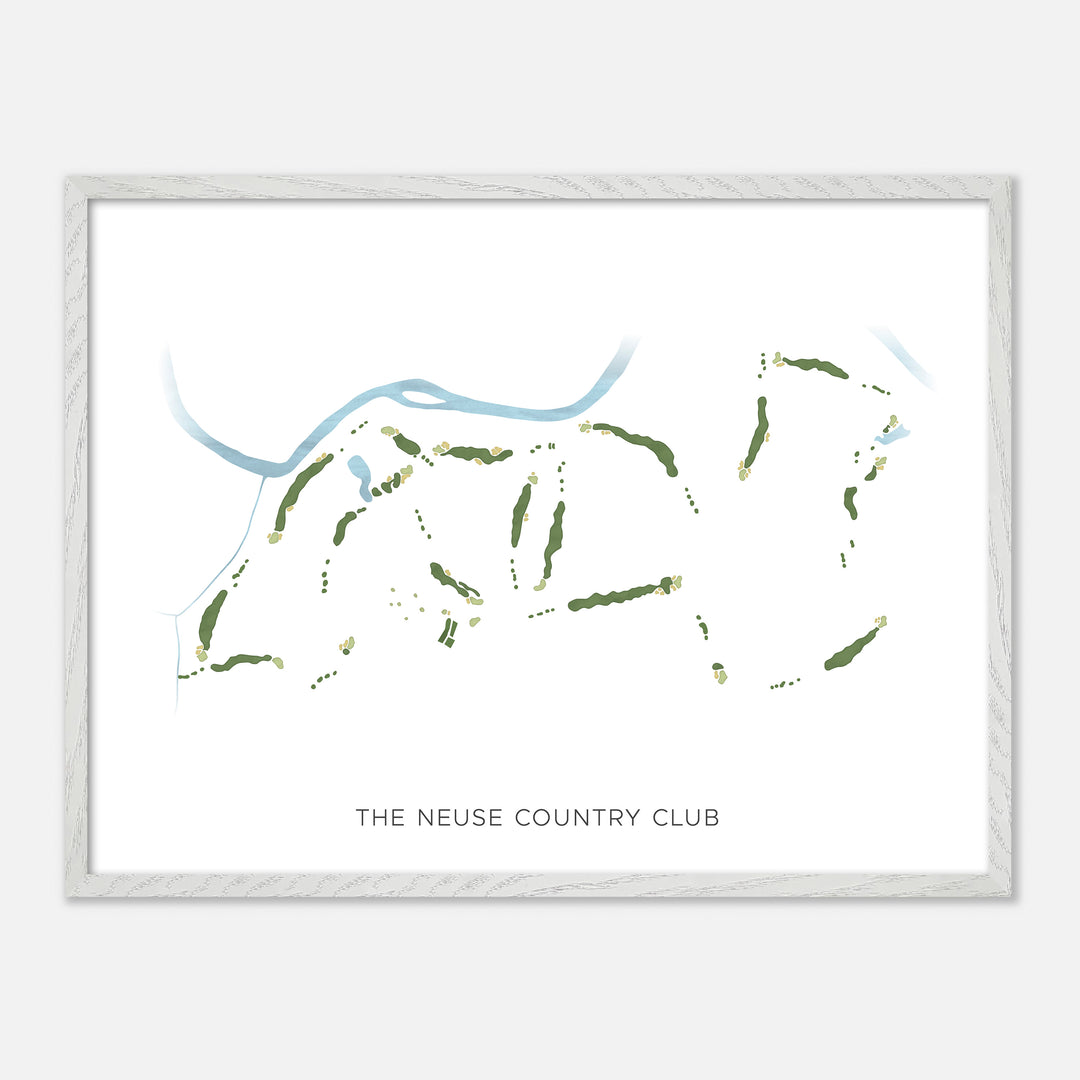 Print of The Neuse Country Club Modern Map