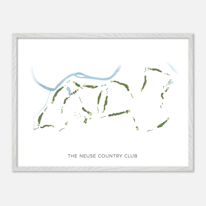 Print of The Neuse Country Club Modern Map
