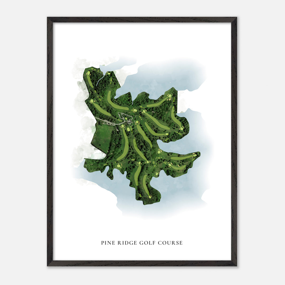 Print of Pine Ridge Golf Course Classic Map