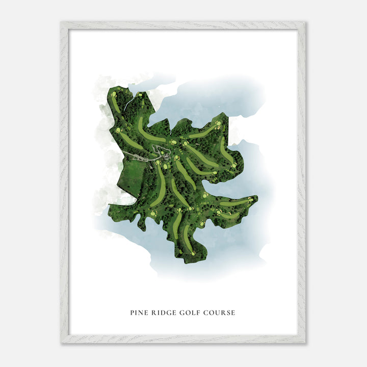 Print of Pine Ridge Golf Course Classic Map