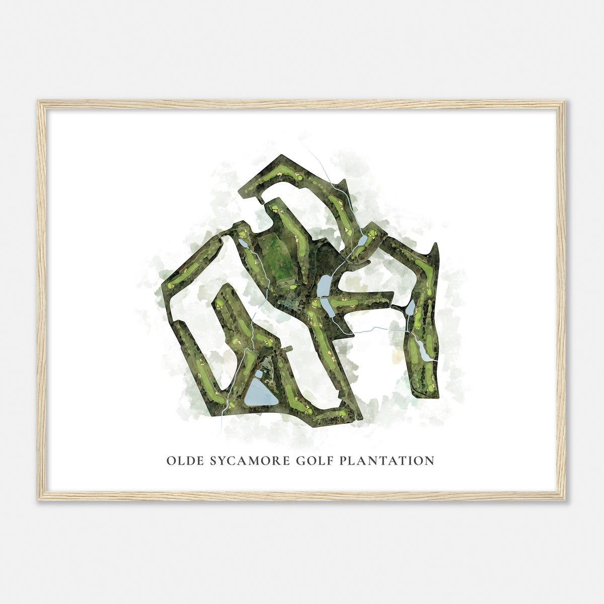 Print of Olde Sycamore Golf Plantation Classic Map