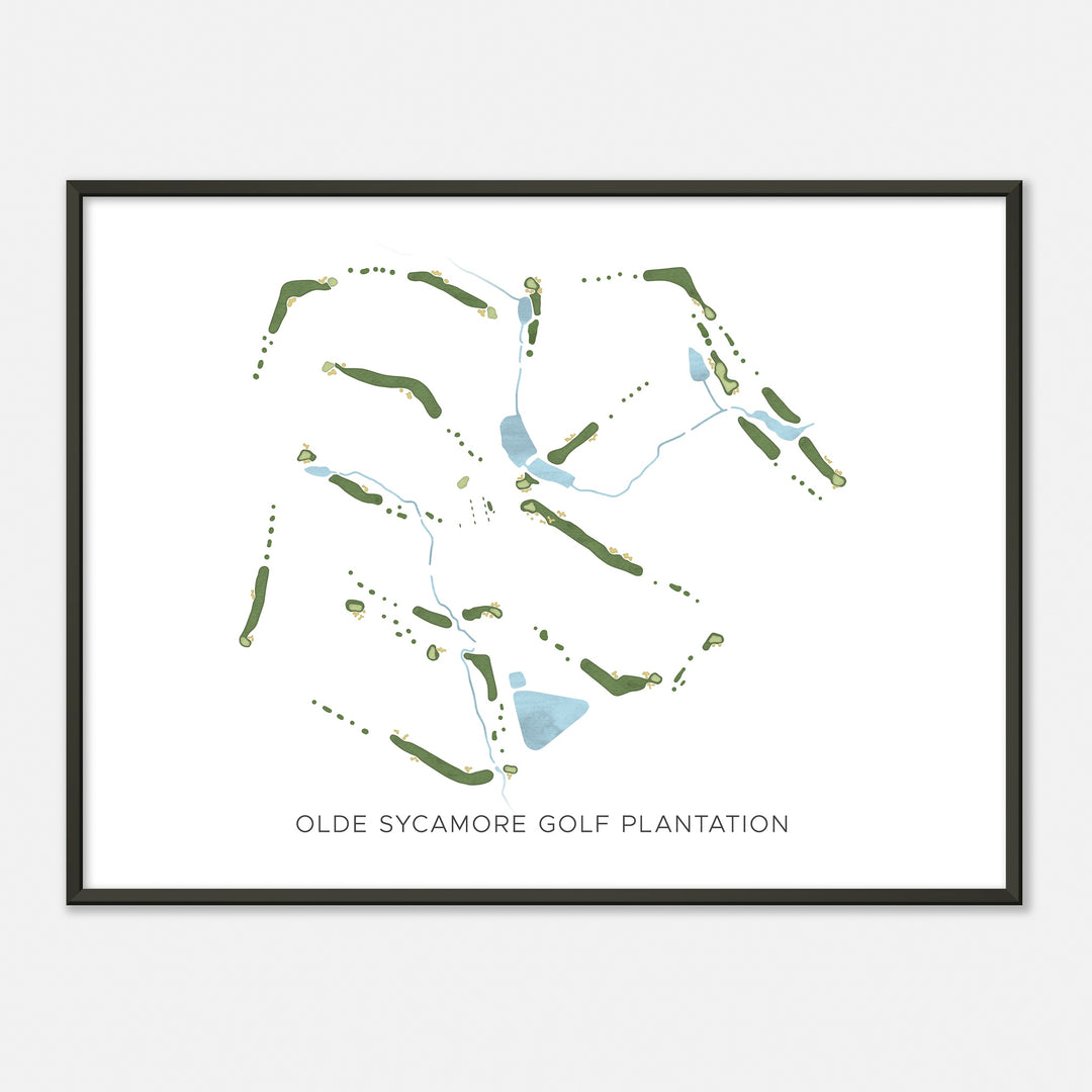 Print of Olde Sycamore Golf Plantation Modern Map