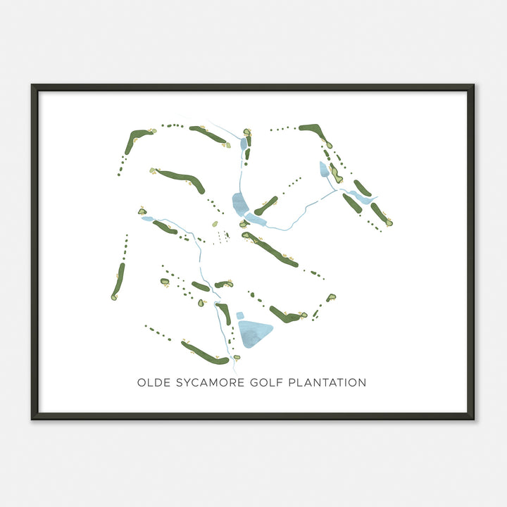 Print of Olde Sycamore Golf Plantation Modern Map