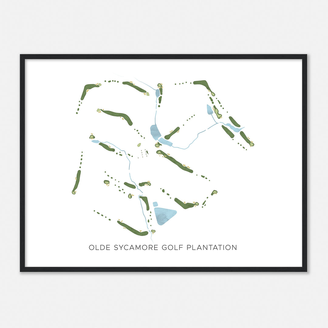 Print of Olde Sycamore Golf Plantation Modern Map