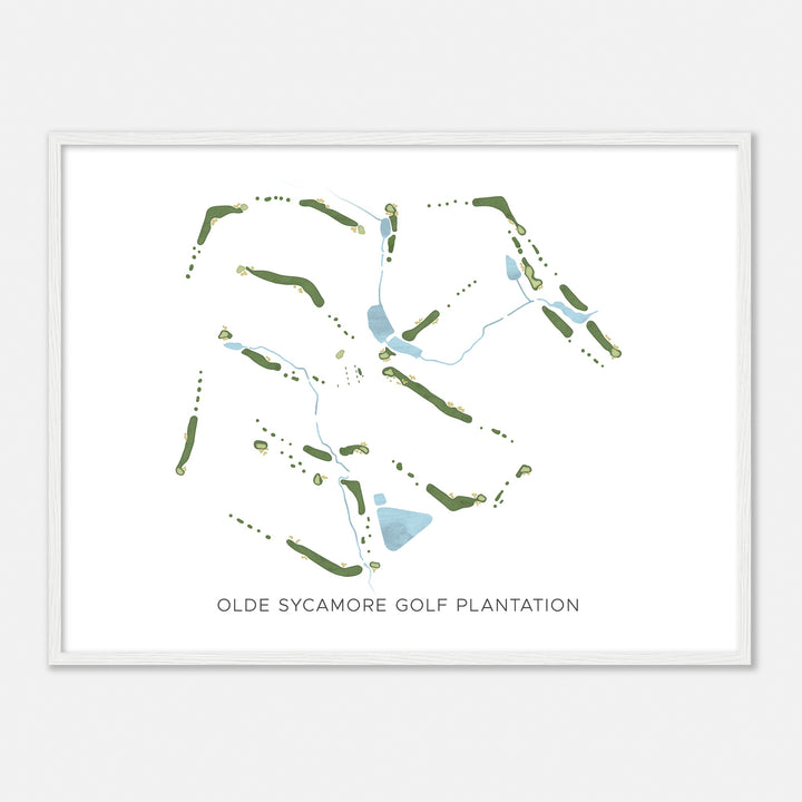 Print of Olde Sycamore Golf Plantation Modern Map