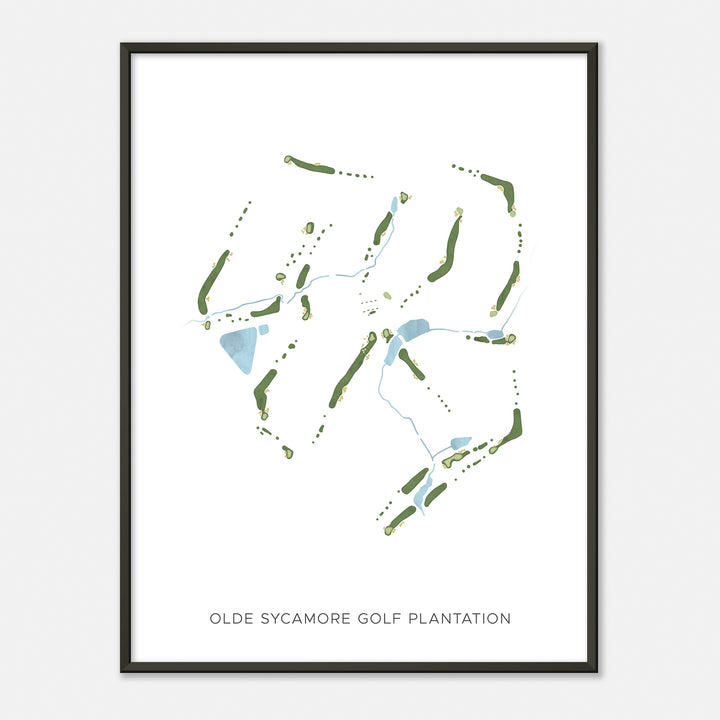 Print of Olde Sycamore Golf Plantation Modern Map