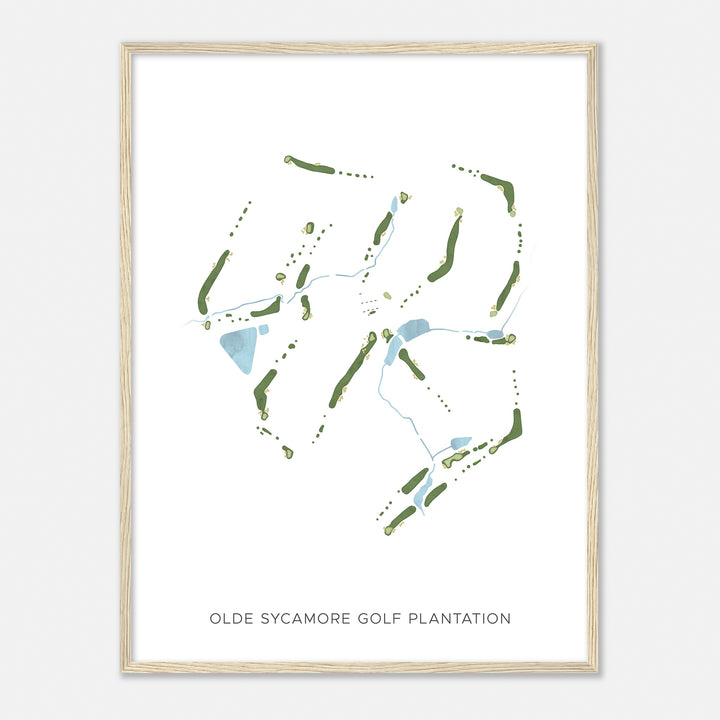 Print of Olde Sycamore Golf Plantation Modern Map
