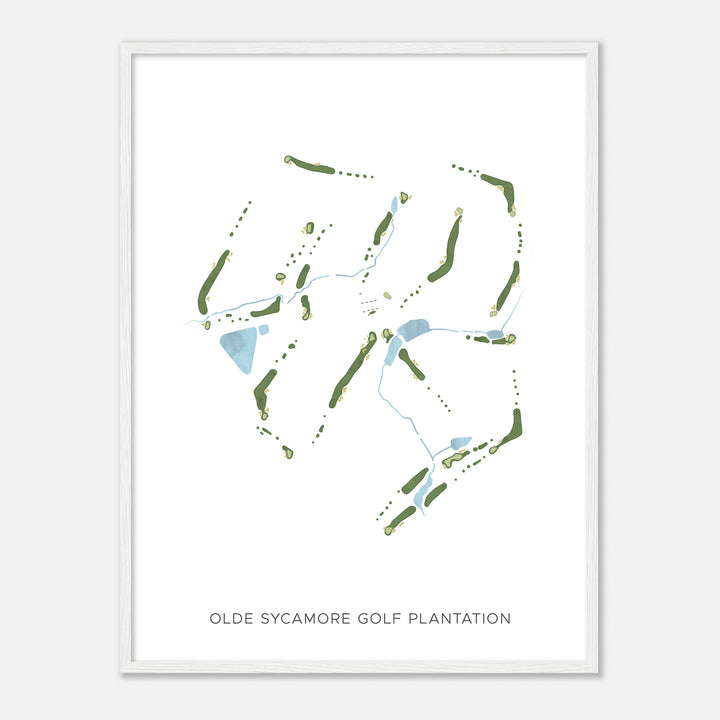 Print of Olde Sycamore Golf Plantation Modern Map