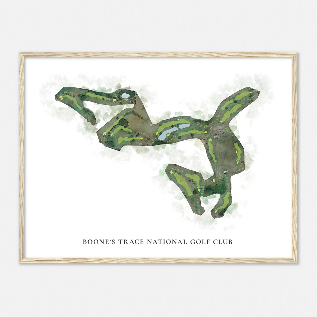 Print of Boone'S Trace National Golf Club Classic Map