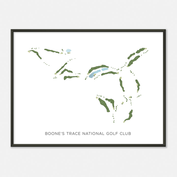 Print of Boone'S Trace National Golf Club Modern Map