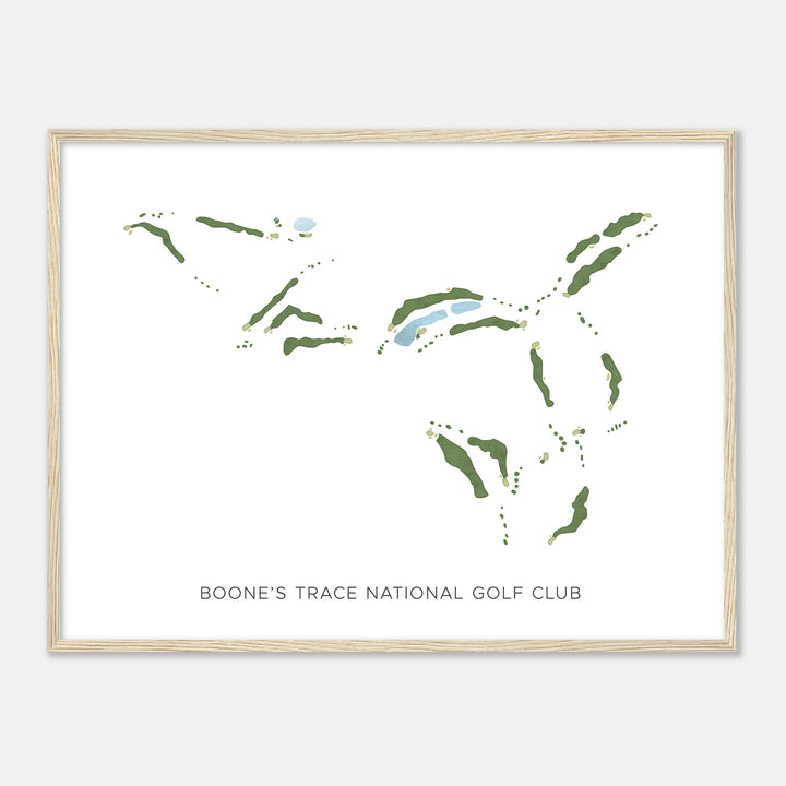 Print of Boone'S Trace National Golf Club Modern Map