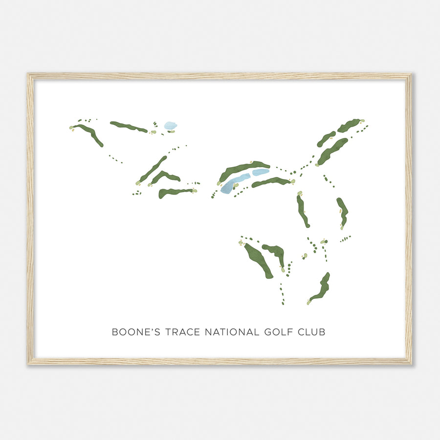 Print of Boone'S Trace National Golf Club Modern Map