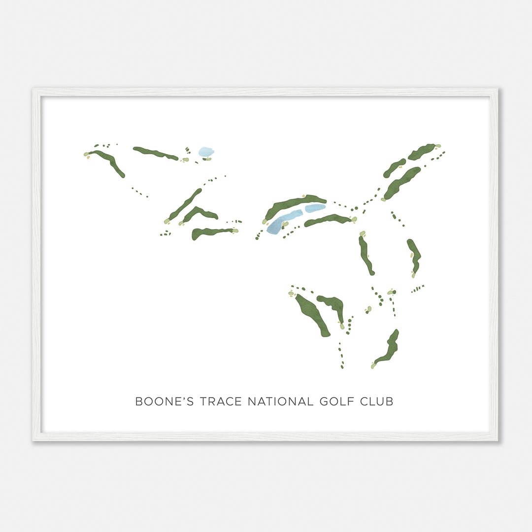 Print of Boone'S Trace National Golf Club Modern Map